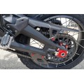 CNC Racing Carbon Fiber Upper Chain Guard for the Ducati DesertX